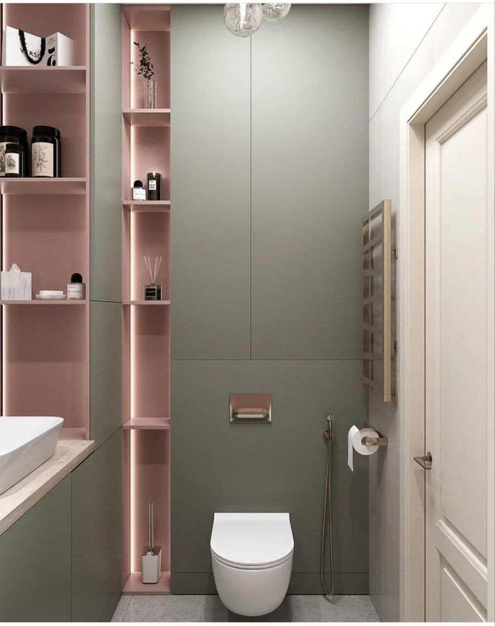 Baño principal con acabados de lujo y iluminación LED